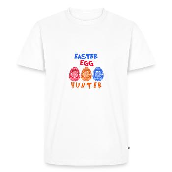 Easter egg hunter - Men's Premium Organic T-Shirt - white - Front - Nico (187cm)