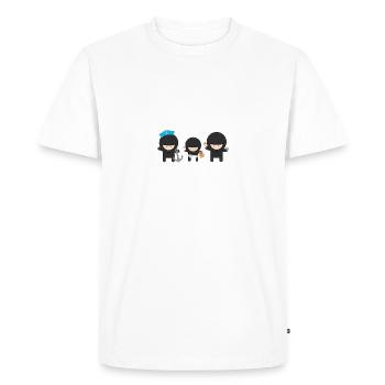 Ninja Amis Conception drôle - T-shirt Premium bio Homme - blanc - Devant - Nico (187cm)