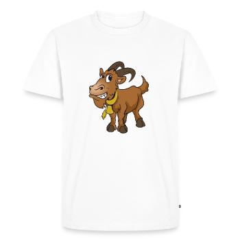 Goat goat - Men's Premium Organic T-Shirt - white - Front - Nico (187cm)