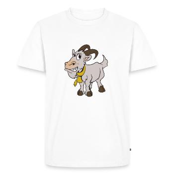 Goat goat - Men's Premium Organic T-Shirt - white - Front - Nico (187cm)