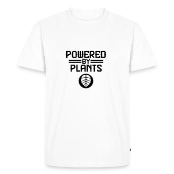 Poussé par les plantes - T-shirt Premium bio Homme - blanc - Devant - Nico (187cm)