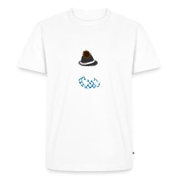 Totenkopf Bayern Tracht Geschenk Bierfest - Männer Premium Bio T-Shirt - Weiß - Vorne - Nico (187cm)