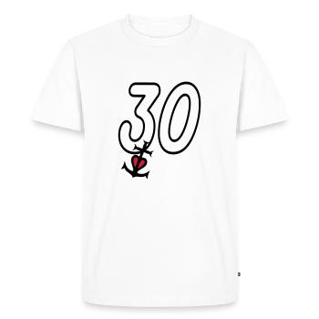 Gard croix camargaise - T-shirt Premium bio Homme - blanc - Devant - Nico (187cm)