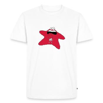 monster - T-shirt Premium bio Homme - blanc - Devant - Nico (187cm)
