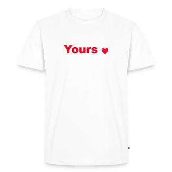 Heart Animated Elegant Design - Men's Premium Organic T-Shirt - white - Front - Nico (187cm)