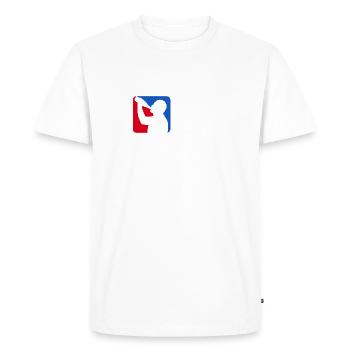 JGA LIGA Bachelor Party Team Groom - Men's Premium Organic T-Shirt - white - Front - Nico (187cm)