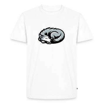 Sleeping Wolf - Men's Premium Organic T-Shirt - white - Front - Nico (187cm)