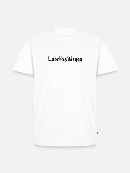 Lebrkäswegga - Männer Premium Bio T-Shirt - Weiß