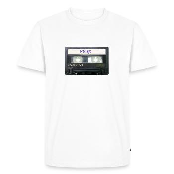 Rétro DJ MixTape - T-shirt Premium bio Homme - blanc - Devant - Nico (187cm)