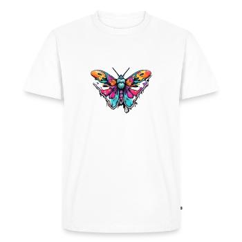 Moth / Animal / Insect / Larva / Pest - Men's Premium Organic T-Shirt - white - Front - Nico (187cm)