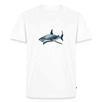 Shark / Wildlife / Underwater / Sea / Ocean - Men's Premium Organic T-Shirt - white - Front - Nico (187cm)