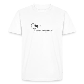 l'oiseau tôt peut lécher mon sommeil de sommeil - T-shirt Premium bio Homme - blanc - Devant - Nico (187cm)