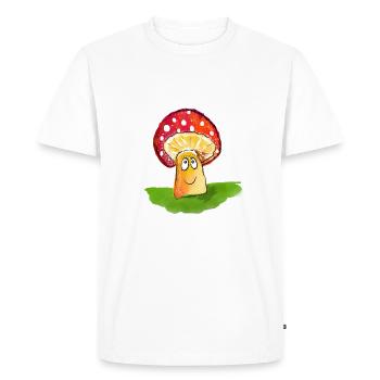 lucky one - Men's Premium Organic T-Shirt - white - Front - Nico (187cm)