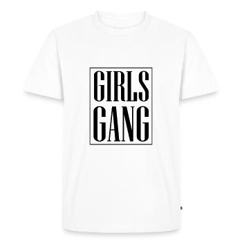Filles Gang Filles Amies - T-shirt Premium bio Homme - blanc - Devant - Nico (187cm)