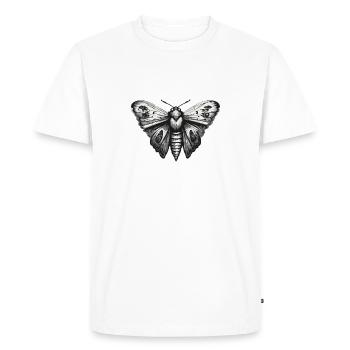 Moth / Animal / Insect / Larva / Pest - Men's Premium Organic T-Shirt - white - Front - Nico (187cm)