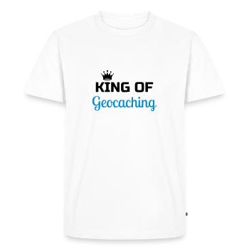 Geocaching / Geocacher / Compass / GPS - Men's Premium Organic T-Shirt - white - Front - Nico (187cm)