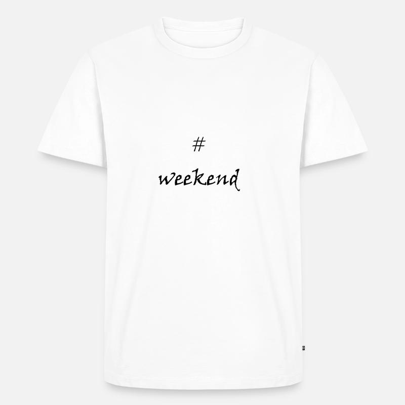 Endlich Wochenende! #weekend - Männer Premium Bio T-Shirt - Weiß
