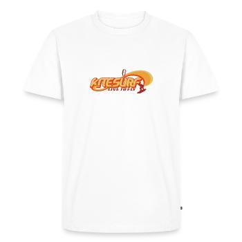 Kitesurfer Kitesurfing Waves Wind Water - Men's Premium Organic T-Shirt - white - Front - Nico (187cm)