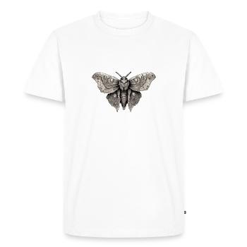 Moth / animal / insect / larva / pest - Men's Premium Organic T-Shirt - white - Front - Nico (187cm)