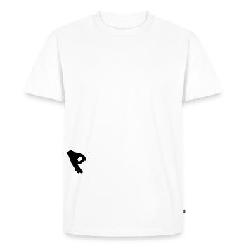 jeu mains - T-shirt Premium bio Homme - blanc - Devant - Nico (187cm)