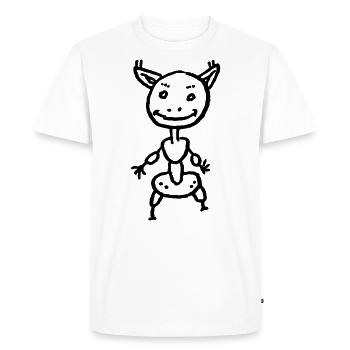 Sweet monster - Men's Premium Organic T-Shirt - white - Front - Nico (187cm)