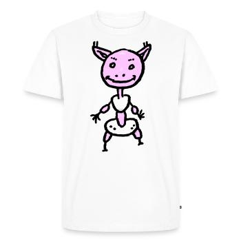 Bébé monstre - T-shirt Premium bio Homme - blanc - Devant - Nico (187cm)