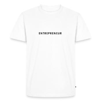 Entrepreneur - T-shirt Premium bio Homme - blanc - Devant - Nico (187cm)