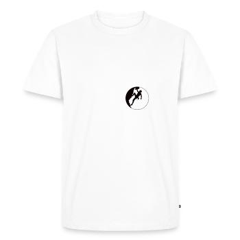 Climber Rock Climbing - Men's Premium Organic T-Shirt - white - Front - Nico (187cm)