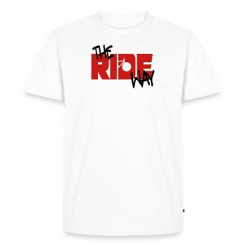 The Ride Way black - Men's Premium Organic T-Shirt - white - Front - Nico (187cm)