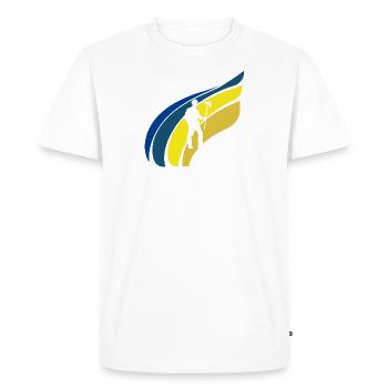 Mineur Mineur - T-shirt Premium bio Homme - blanc - Devant - Nico (187cm)
