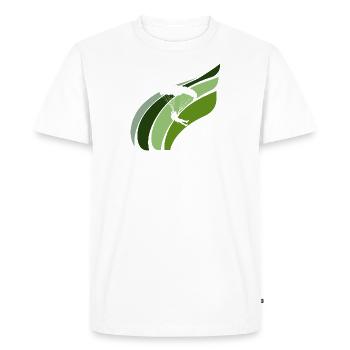 Parachutisme - T-shirt Premium bio Homme - blanc - Devant - Nico (187cm)