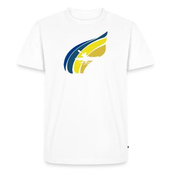 Kayak Aviron d’eau vive - T-shirt Premium bio Homme - blanc - Devant - Nico (187cm)