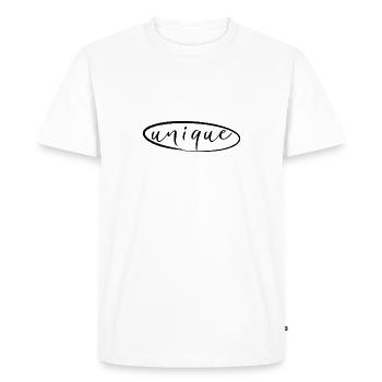 Unique - T-shirt Premium bio Homme - blanc - Devant - Nico (187cm)
