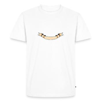 Bannière - T-shirt Premium bio Homme - blanc - Devant - Nico (187cm)