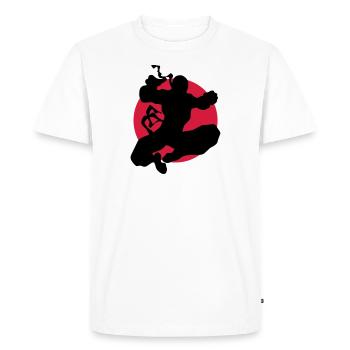 Martial arts, Karate, Boxing, Ninjutsu, Kung Fu, - T-shirt Premium bio Homme - blanc - Devant - Nico (187cm)