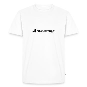 Aventure - T-shirt Premium bio Homme - blanc - Devant - Nico (187cm)