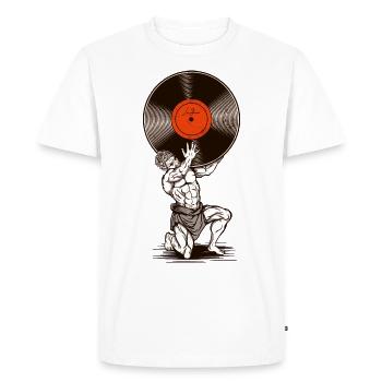statue vinyle - T-shirt Premium bio Homme - blanc - Devant - Nico (187cm)