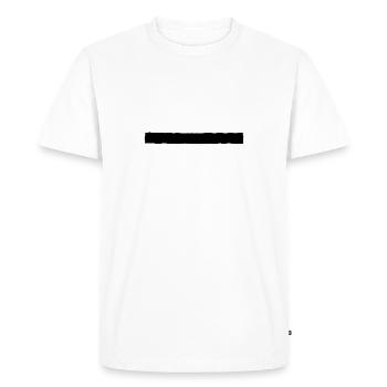 Bannière mince - T-shirt Premium bio Homme - blanc - Devant - Nico (187cm)