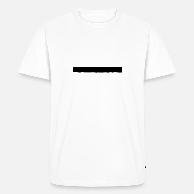 Banner dünn - Männer Premium Bio T-Shirt - Weiß