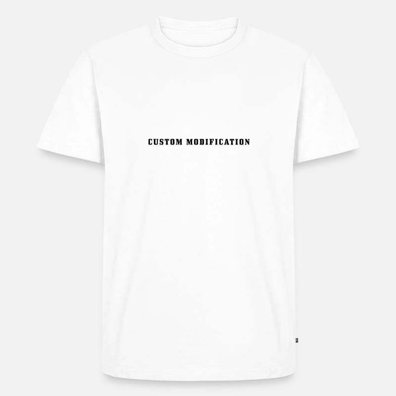 Custom Modification - Männer Premium Bio T-Shirt - Weiß