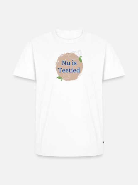 Nu is Teetied - Männer Premium Bio T-Shirt - Weiß