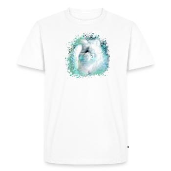 angora rabbit,rabbit,graffiti,colorful,rabbit,blue - Men's Premium Organic T-Shirt - white - Front - Nico (187cm)