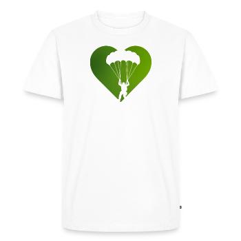 Parachutisme Sports extrêmes Parapente - T-shirt Premium bio Homme - blanc - Devant - Nico (187cm)