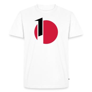 signe de voile de classe voile Teeny - T-shirt Premium bio Homme - blanc - Devant - Nico (187cm)
