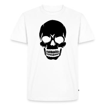 Skull White Skull Conception - T-shirt Premium bio Homme - blanc - Devant - Nico (187cm)