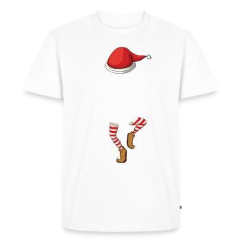 Christmas - Papa Elf Family - Men's Premium Organic T-Shirt - white - Front - Nico (187cm)
