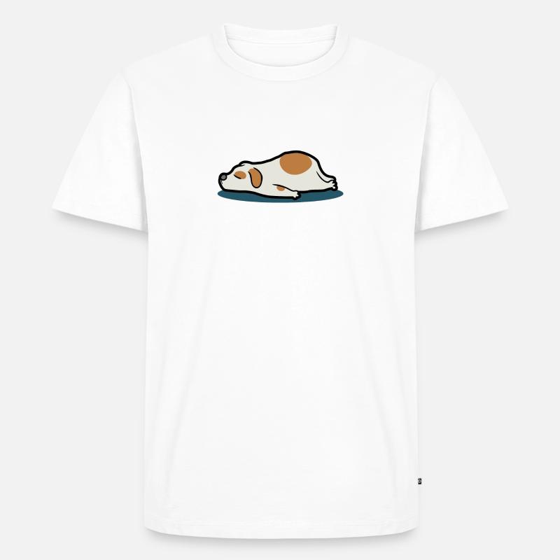 Hunde Geschenkidee - Männer Premium Bio T-Shirt - Weiß
