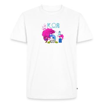 kos,greece,picture,landscape,flowers,collage - Men's Premium Organic T-Shirt - white - Front - Nico (187cm)