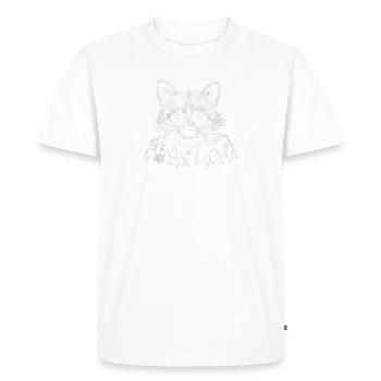 Sid - Men's Premium Organic T-Shirt - white - Front - Nico (187cm)