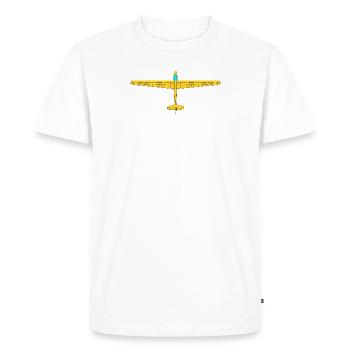 Samsi-Shirts Glider Hôtel - T-shirt Premium bio Homme - blanc - Devant - Nico (187cm)